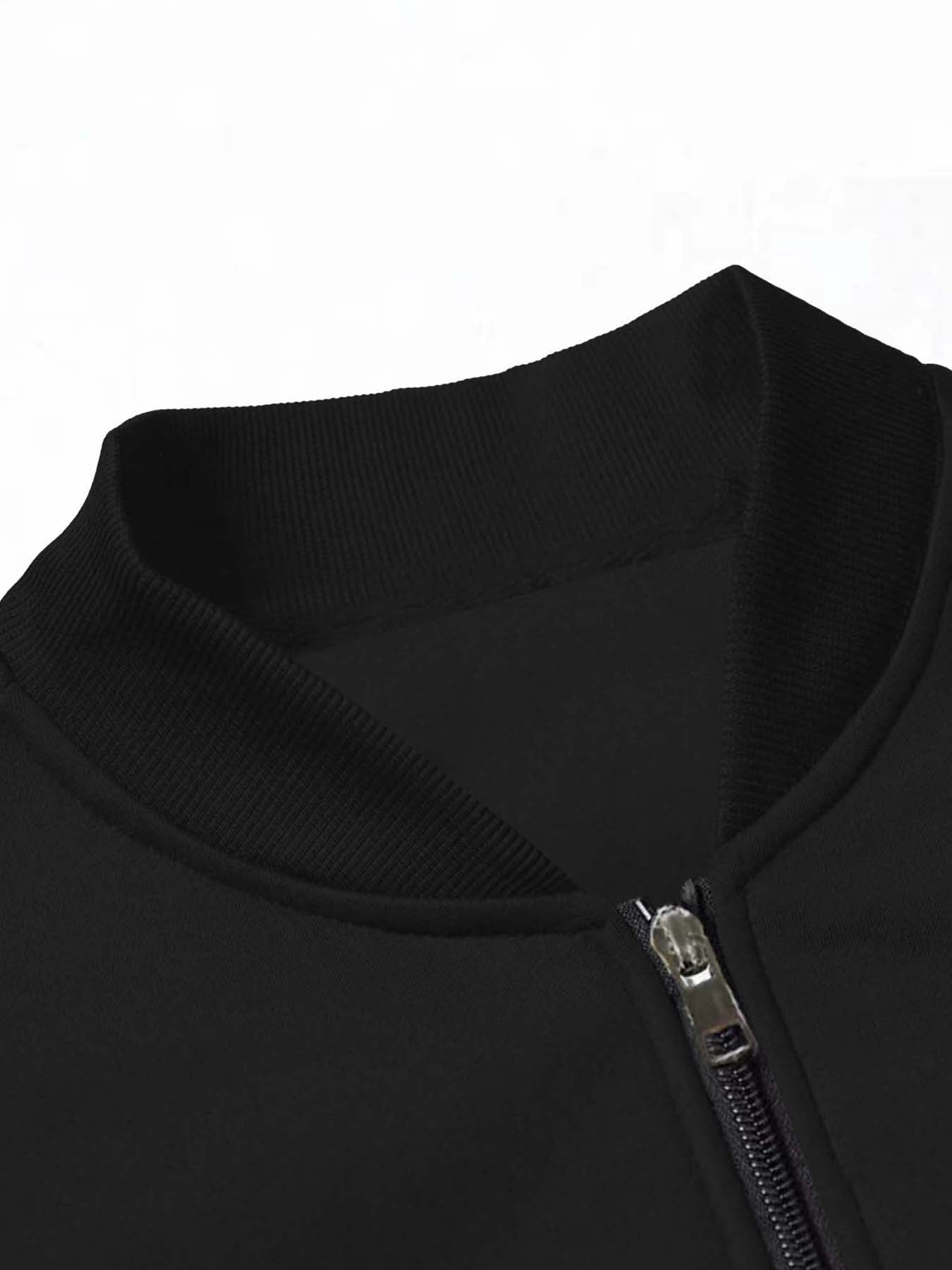 MOVEWEAR Men’s “Klein” Printed Stand - Collar Jacket Two - Piece Set - MOVEWEAR