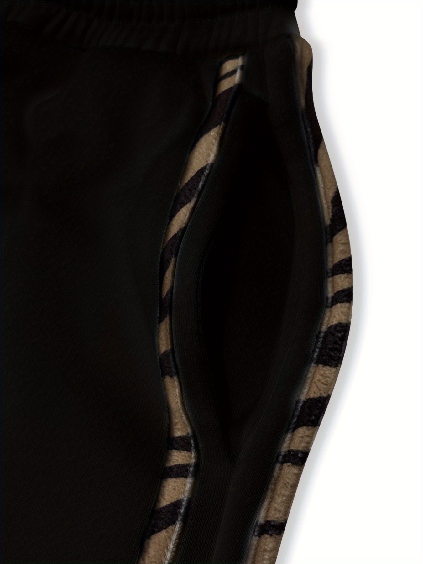 MOVEWEAR Women’s Two-Tone Black & Gold Hoodie Jogger Set