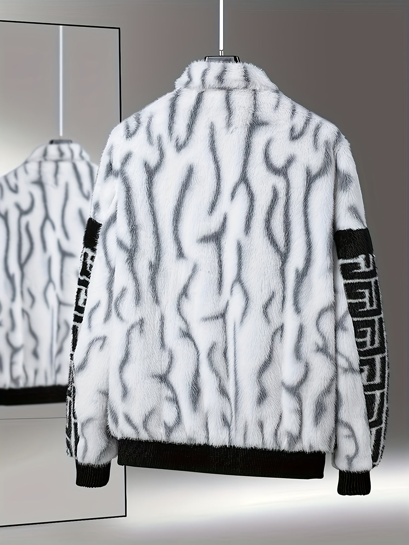 MOVEWEAR Men’s Brown & Black Color Block Winter Jacket - MOVEWEAR