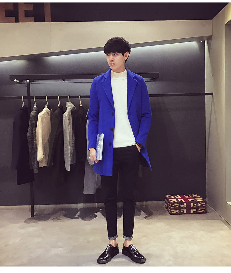 MOVEWEAR Men’s Wool Blend Long Coat – Autumn/Winter 2025