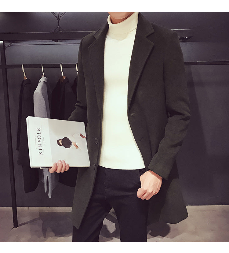 MOVEWEAR Men’s Wool Blend Long Coat – Autumn/Winter 2025