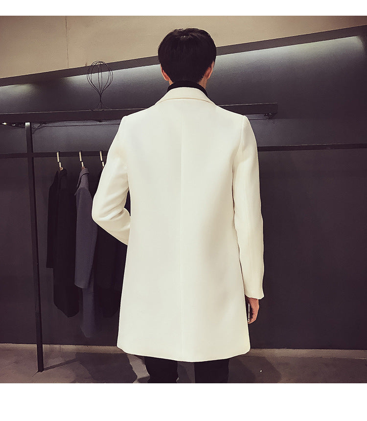 MOVEWEAR Men’s Wool Blend Long Coat – Autumn/Winter 2025