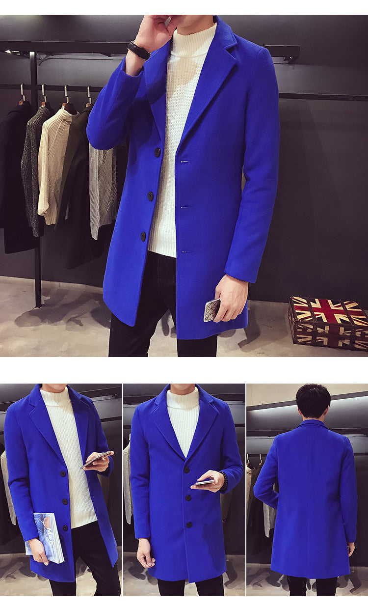 MOVEWEAR Men’s Wool Blend Long Coat – Autumn/Winter 2025