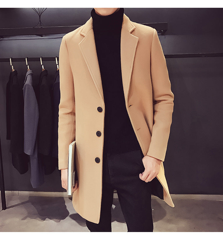 MOVEWEAR Men’s Wool Blend Long Coat – Autumn/Winter 2025