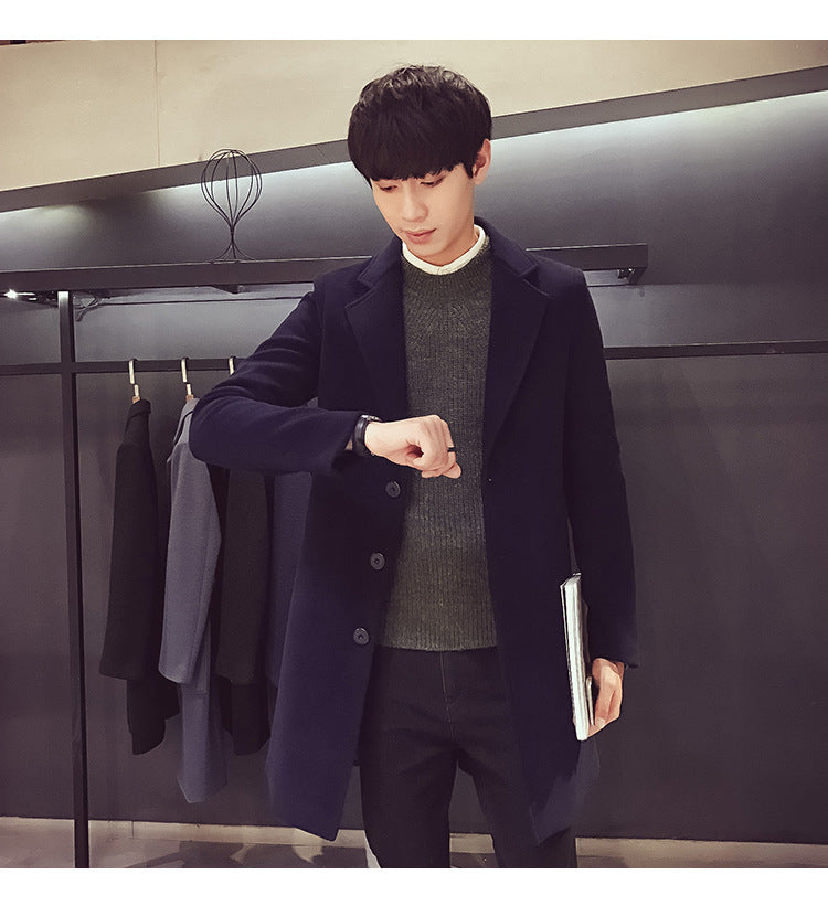 MOVEWEAR Men’s Wool Blend Long Coat – Autumn/Winter 2025