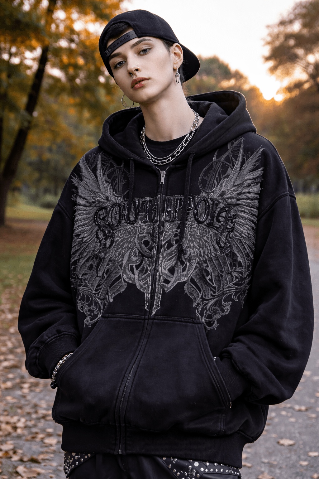 MOVE - WEAR™ Y2K Fleece Zip - Up Hoodie – Oversized Streetwear Essential - MOVEWEAR