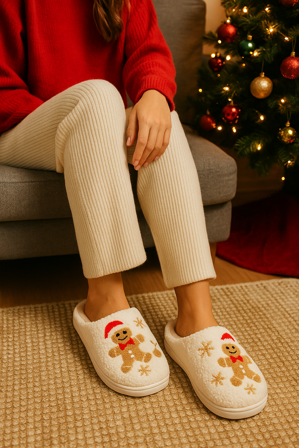 MOVEWEAR Four-Season Plush Comfort Indoor Slippers