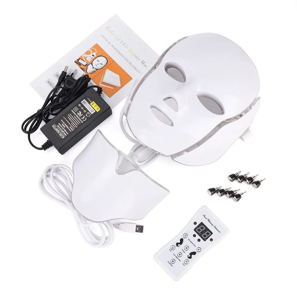 MOVEWEAR 7-Color LED Facial &amp; Neck Rejuvenation Mask