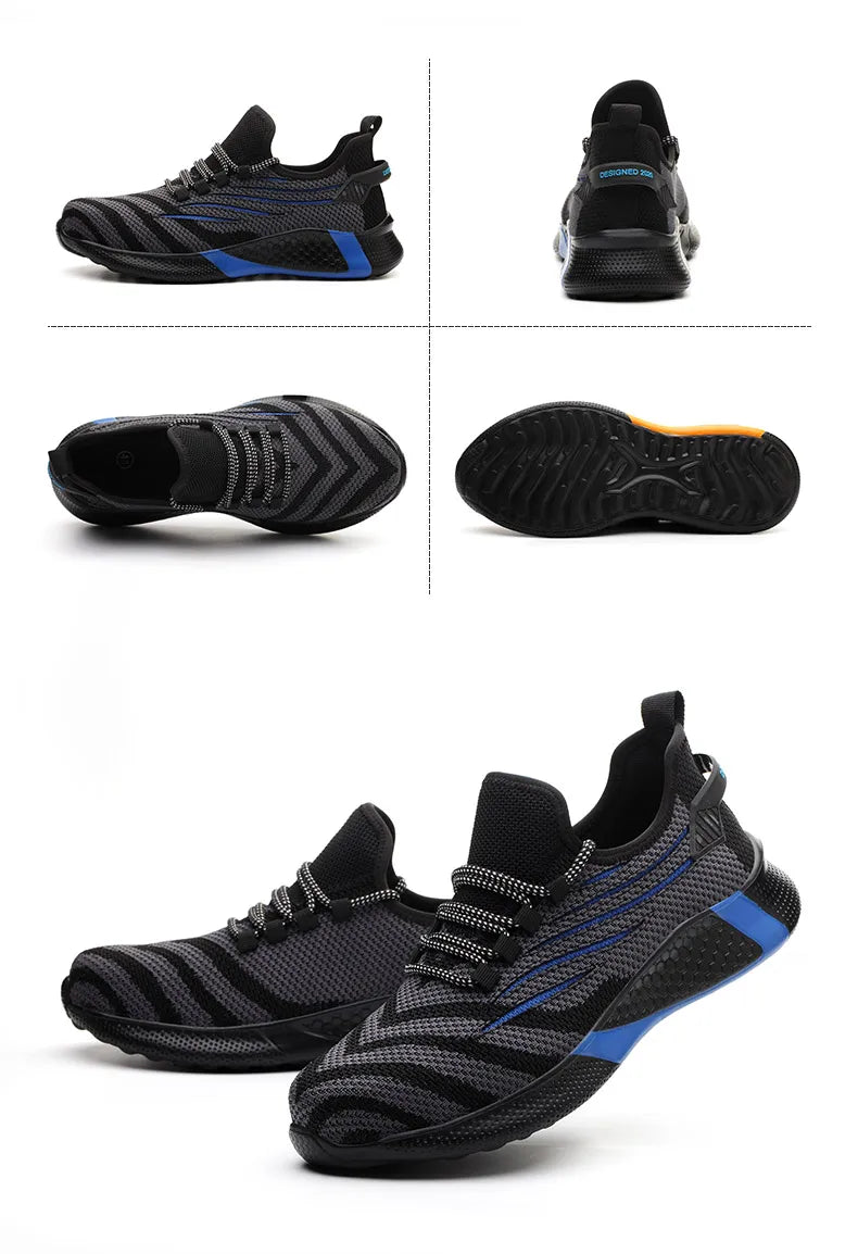 MOVEWEAR Men’s Lightweight Steel Toe Safety Work Shoes