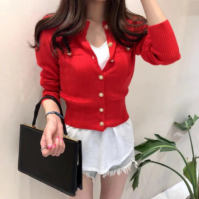MOVEWEAR Autumn Knit Cardigan Sweater for Women