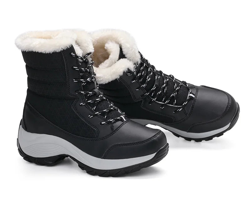 MOVEWEAR Women’s Platform Fur-Lined Winter Snow Boots
