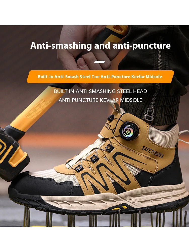 MOVEWEAR Men’s Steel Toe Indestructible Work Boots - MOVEWEAR