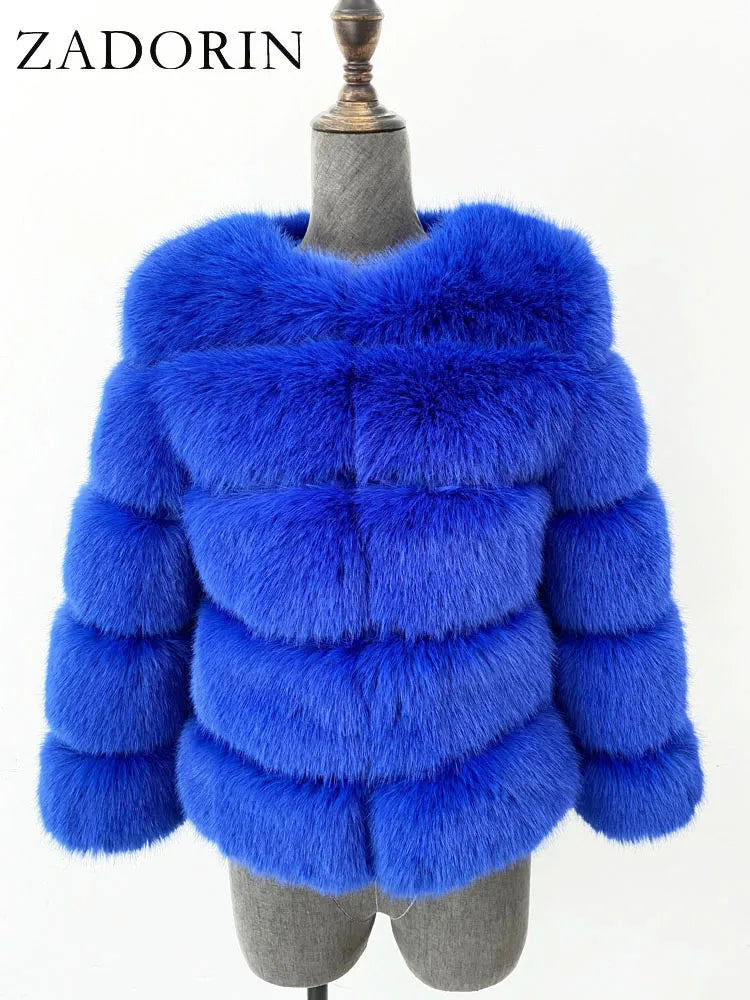 MOVEWEAR Elegant Faux Mink Fur Winter Coat