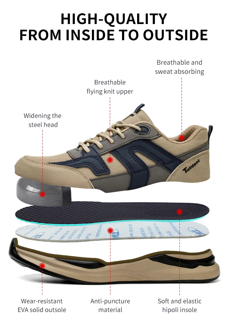 MOVEWEAR Men’s Lightweight Steel Toe Work Sneakers