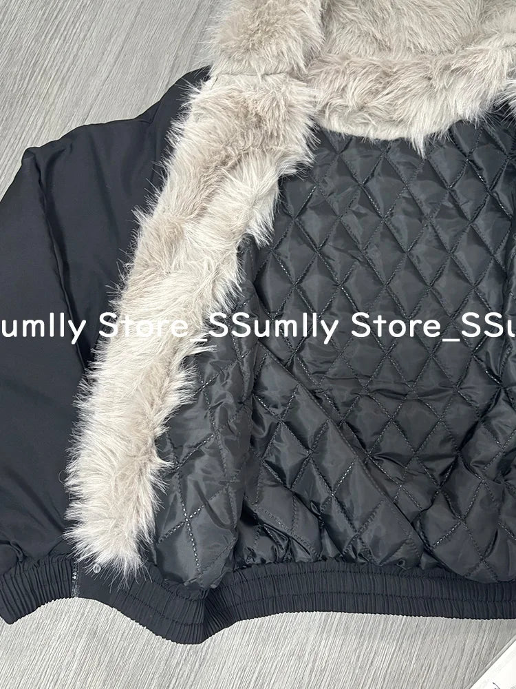 MOVEWEAR Liner Fur Loose Coat For Women