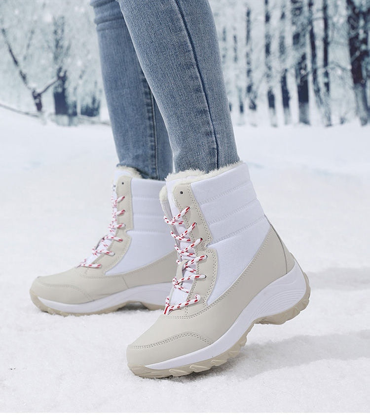 MOVEWEAR Women’s Platform Fur-Lined Winter Snow Boots