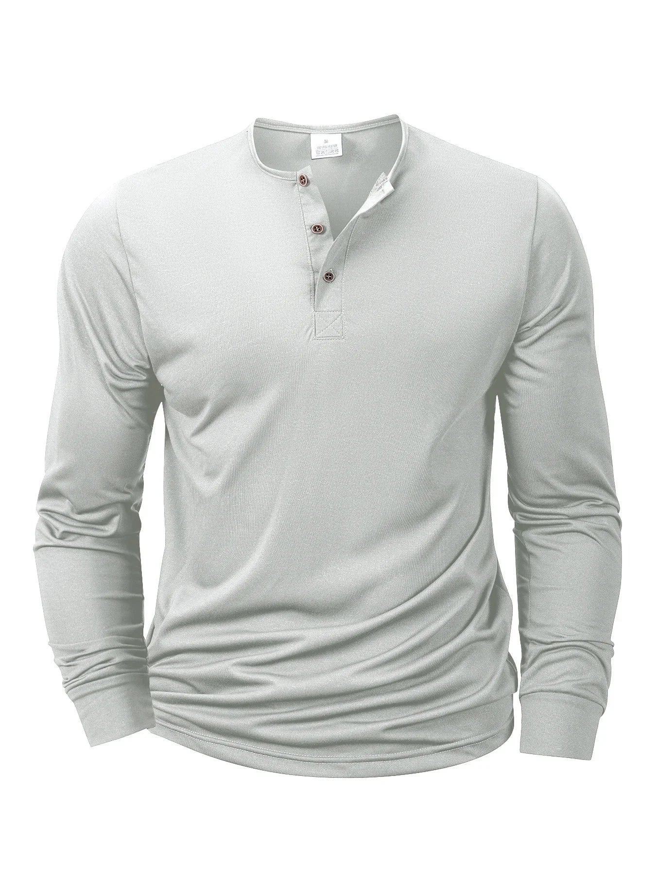 MOVEWEAR Long Sleeve Henley T-Shirt - MOVEWEAR