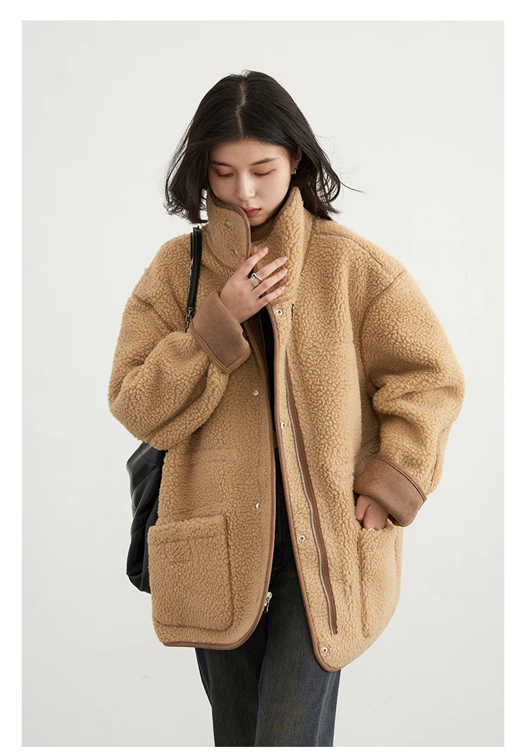 MOVEWEAR Reversible Suede Winter Motorcycle Jacket for Women