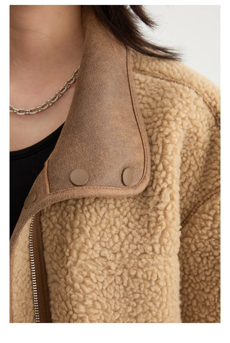 MOVEWEAR Reversible Suede Winter Motorcycle Jacket for Women - MOVEWEAR