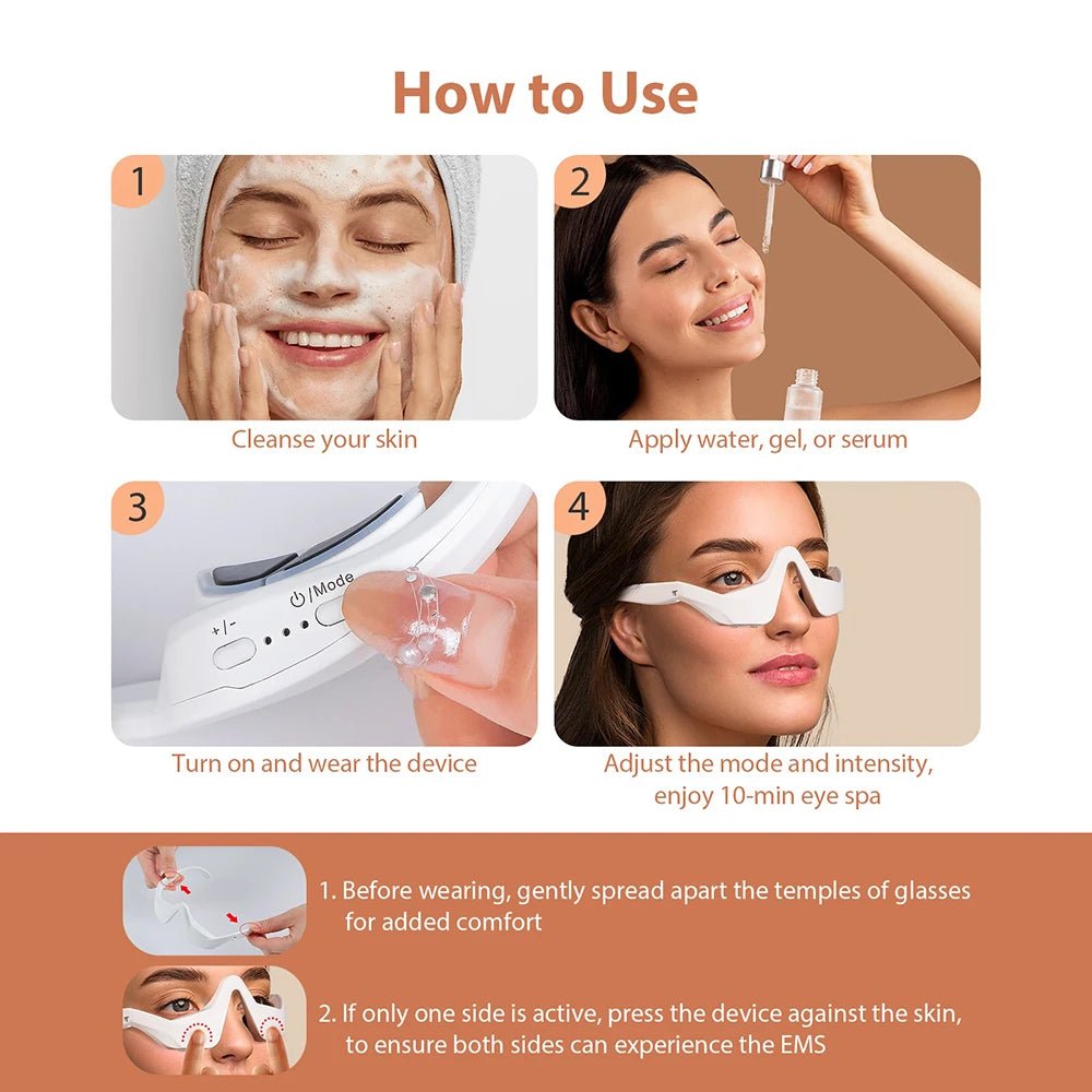 MOVEWEAR Eye Massager for Dark Circles & Eye Bag Removal - MOVEWEAR