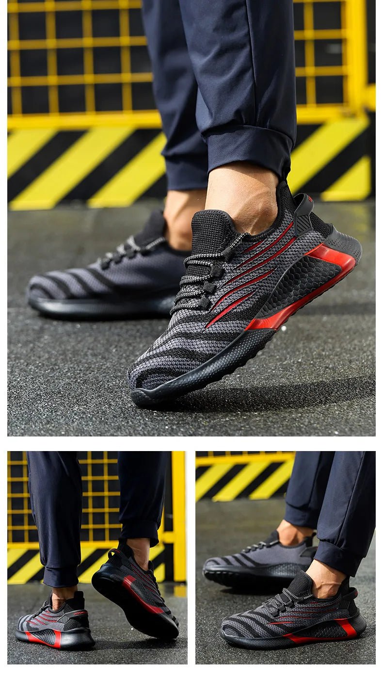 MOVEWEAR Men’s Lightweight Steel Toe Safety Work Shoes - MOVEWEAR