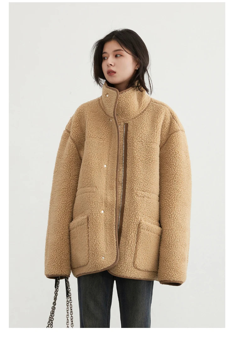 MOVEWEAR Reversible Suede Winter Motorcycle Jacket for Women