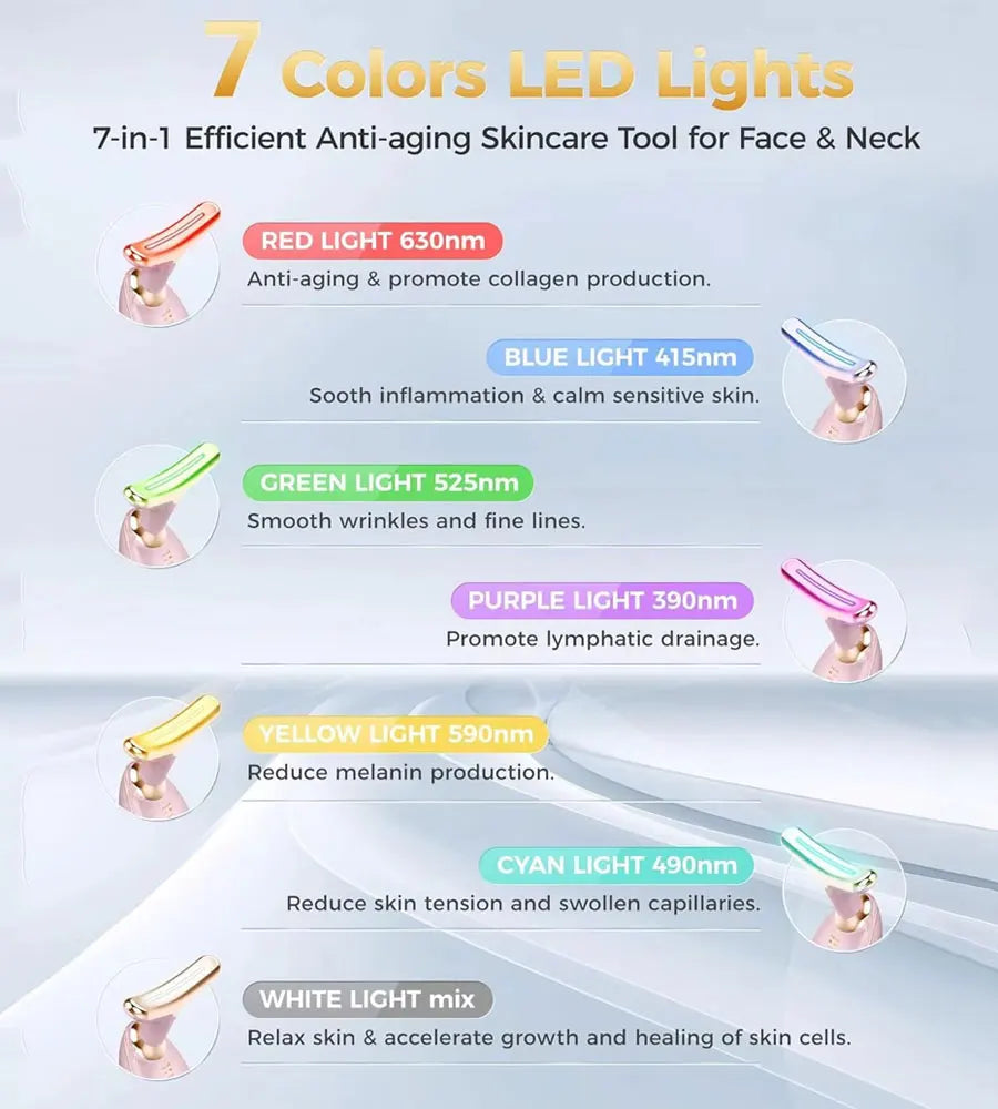 MOVEWEAR 7-Color EMS Face & Neck Lifting Massager