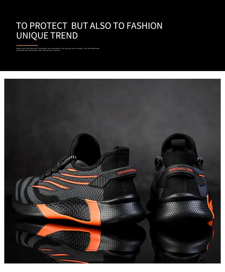 MOVEWEAR Men’s Lightweight Steel Toe Safety Work Shoes - MOVEWEAR