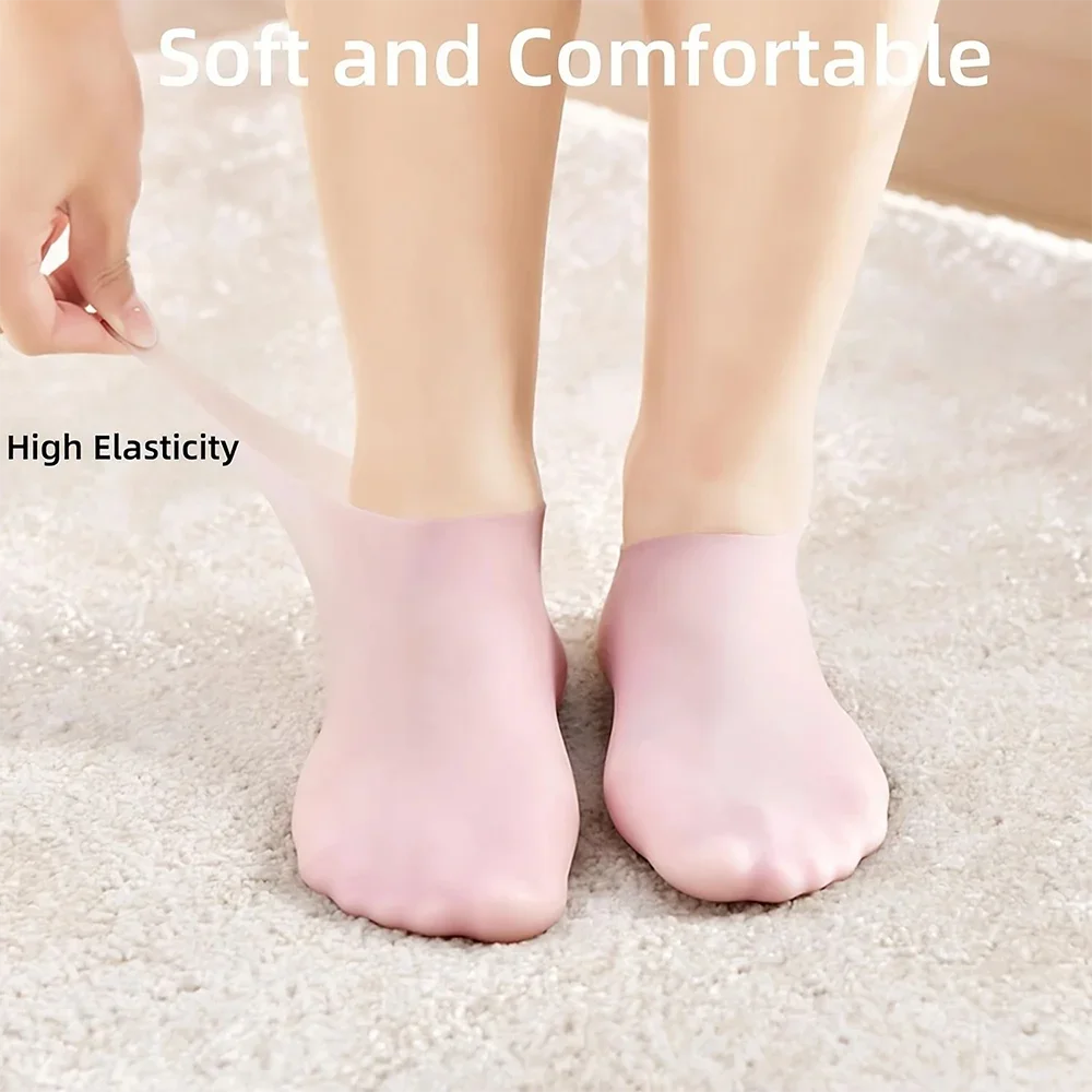 MOVEWEAR Silicone Moisturizing Foot Care Socks (2 Pairs)