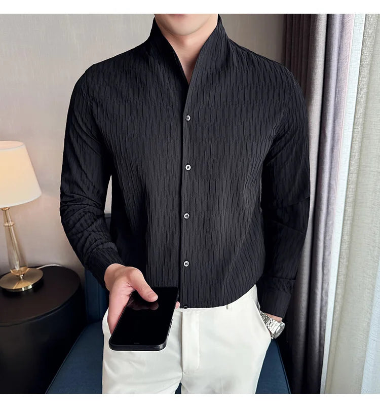 MOVEWEAR Long Sleeve British-Style Shirt