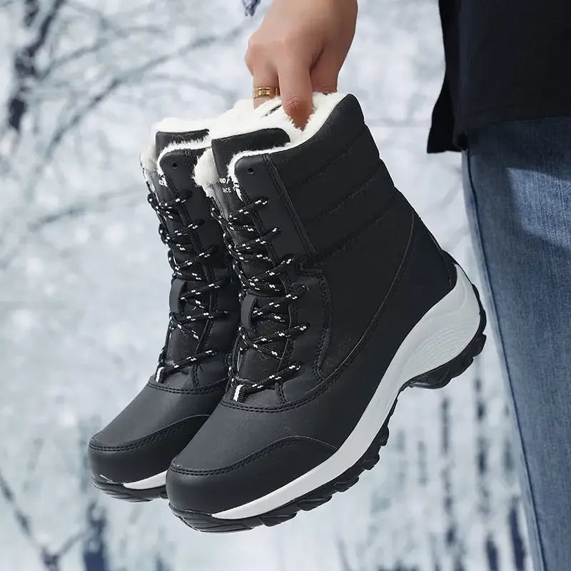 MOVEWEAR Women’s Platform Fur-Lined Winter Snow Boots