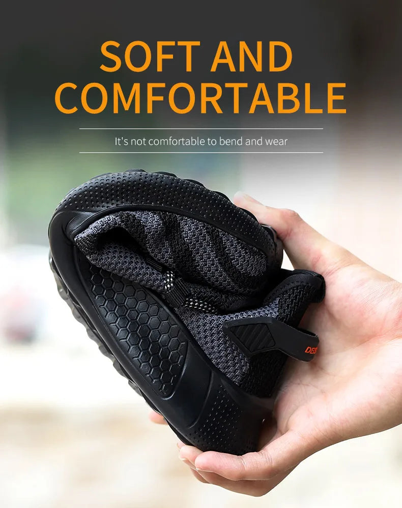 MOVEWEAR Men’s Lightweight Steel Toe Safety Work Shoes