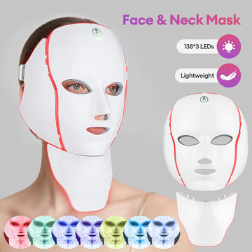 MOVEWEAR 7-Color LED Facial &amp; Neck Rejuvenation Mask