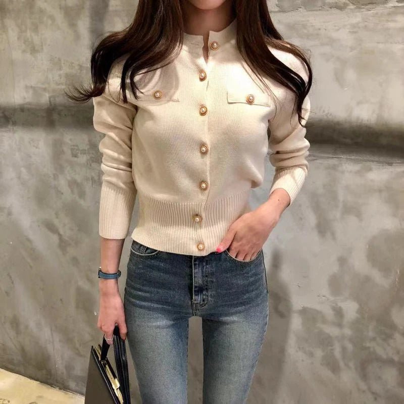 MOVEWEAR Autumn Knit Cardigan Sweater for Women - MOVEWEAR