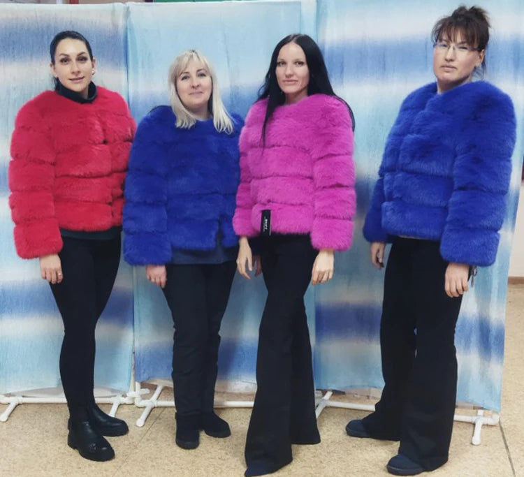 MOVEWEAR Elegant Faux Mink Fur Winter Coat