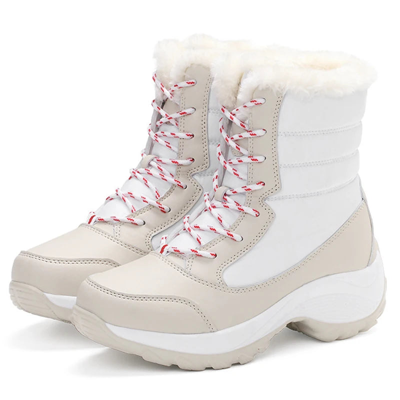 MOVEWEAR Women’s Platform Fur-Lined Winter Snow Boots