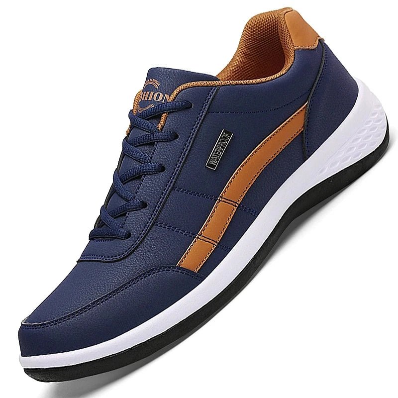 MOVEWEAR Men’s Italian Leather Casual Sneakers - MOVEWEAR