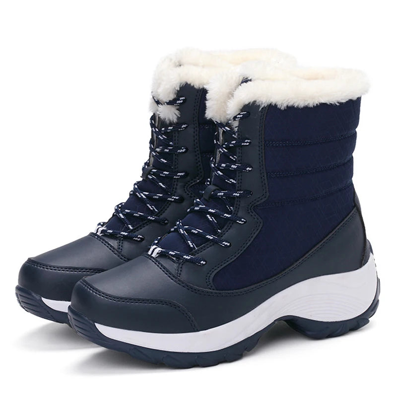 MOVEWEAR Women’s Platform Fur-Lined Winter Snow Boots