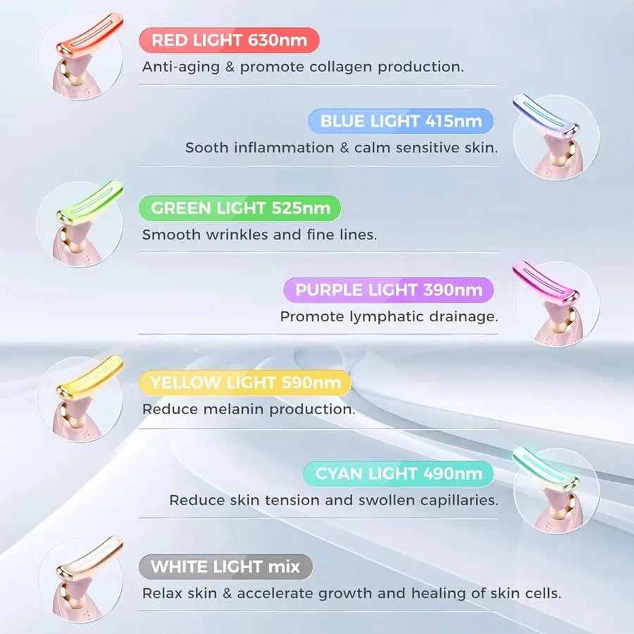 MOVEWEAR 7-Color EMS Face & Neck Lifting Massager