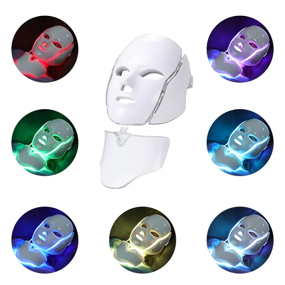 MOVEWEAR 7-Color LED Facial &amp; Neck Rejuvenation Mask