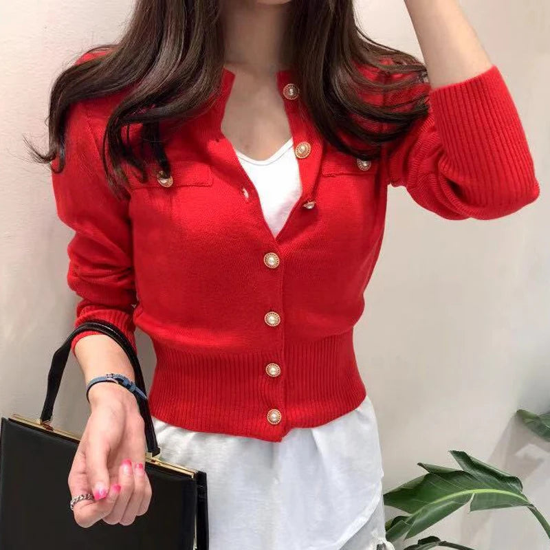 MOVEWEAR Autumn Knit Cardigan Sweater for Women