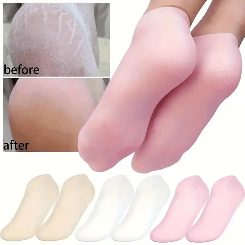 MOVEWEAR Silicone Moisturizing Foot Care Socks (2 Pairs) - MOVEWEAR