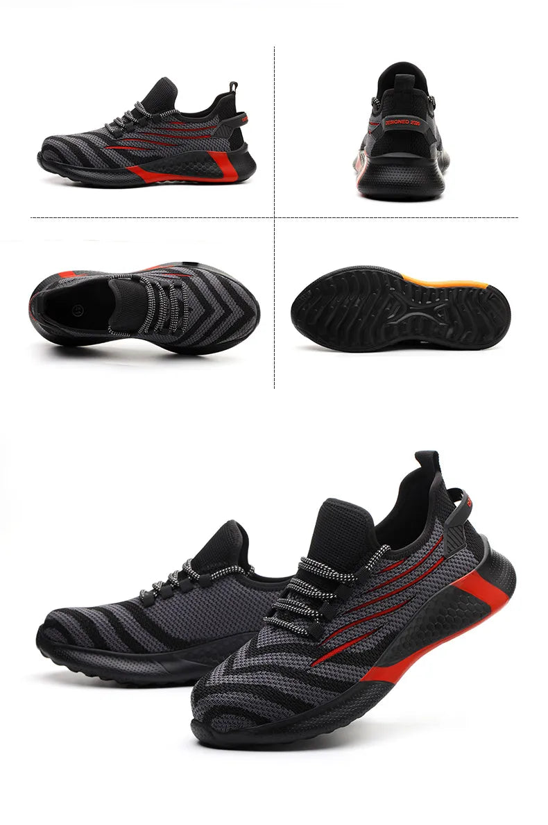 MOVEWEAR Men’s Lightweight Steel Toe Safety Work Shoes