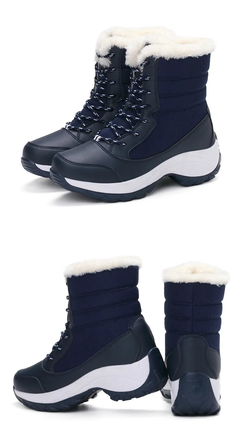 MOVEWEAR Women’s Platform Fur-Lined Winter Snow Boots