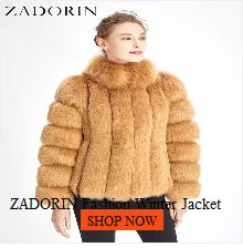 MOVEWEAR Elegant Faux Mink Fur Winter Coat