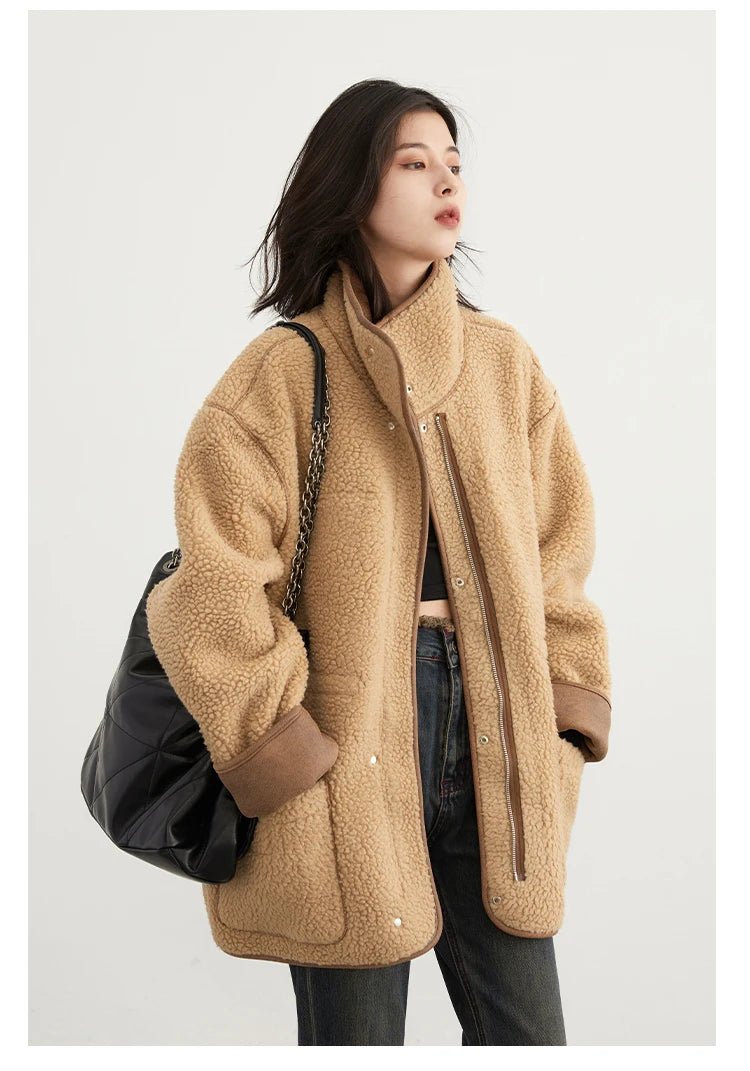 MOVEWEAR Reversible Suede Winter Motorcycle Jacket for Women - MOVEWEAR