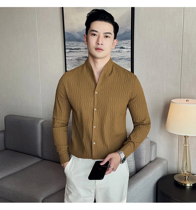 MOVEWEAR Long Sleeve British-Style Shirt