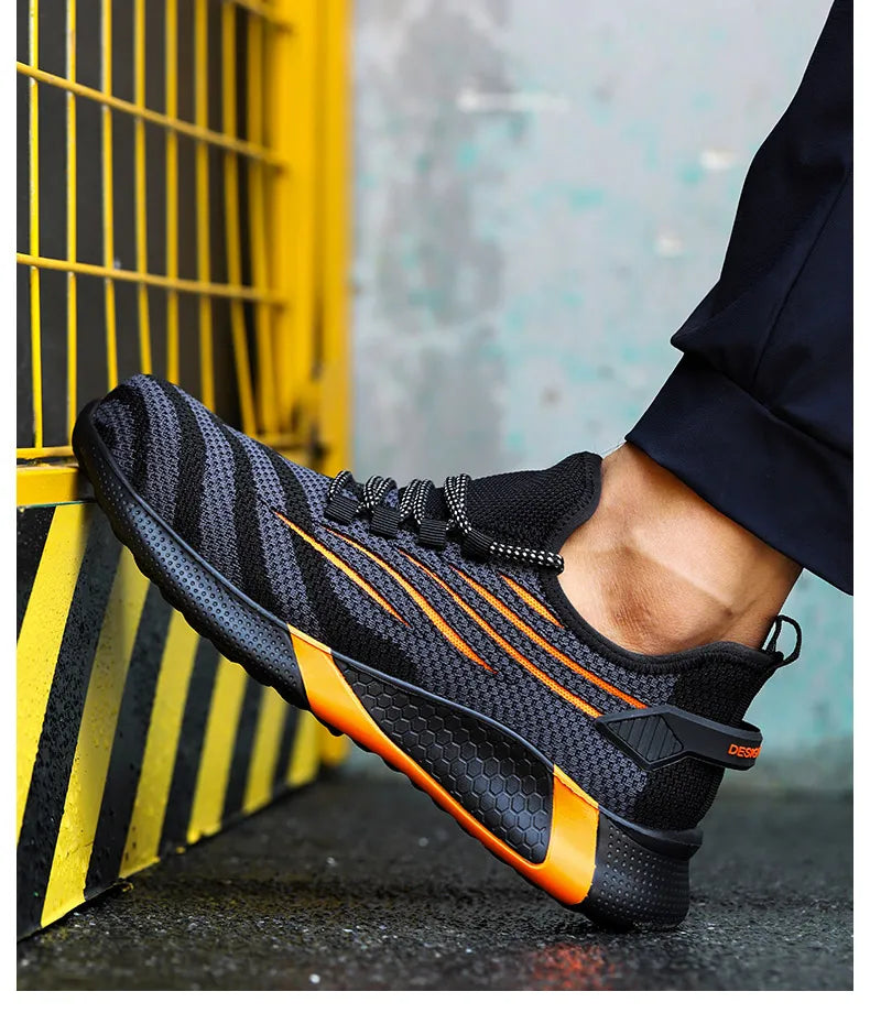 MOVEWEAR Men’s Lightweight Steel Toe Safety Work Shoes