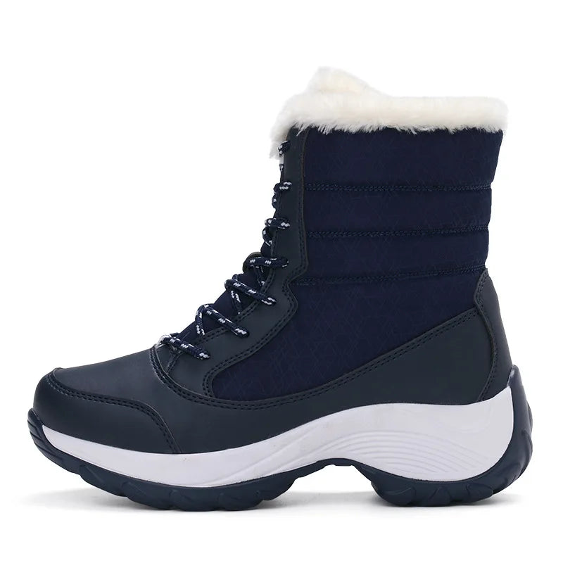 MOVEWEAR Women’s Platform Fur-Lined Winter Snow Boots