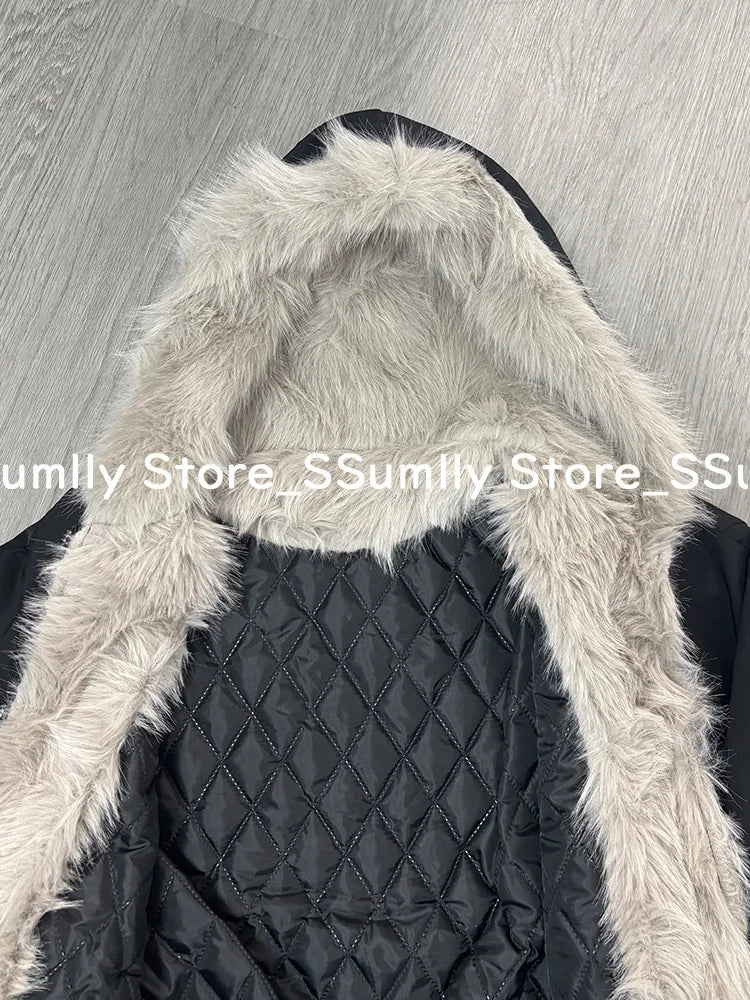 MOVEWEAR Liner Fur Loose Coat For Women